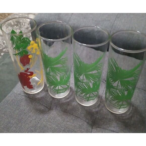 Tall Libbey Ice Tea Glasses ( 4 Glasses. Vintage - Picture 4 of 5